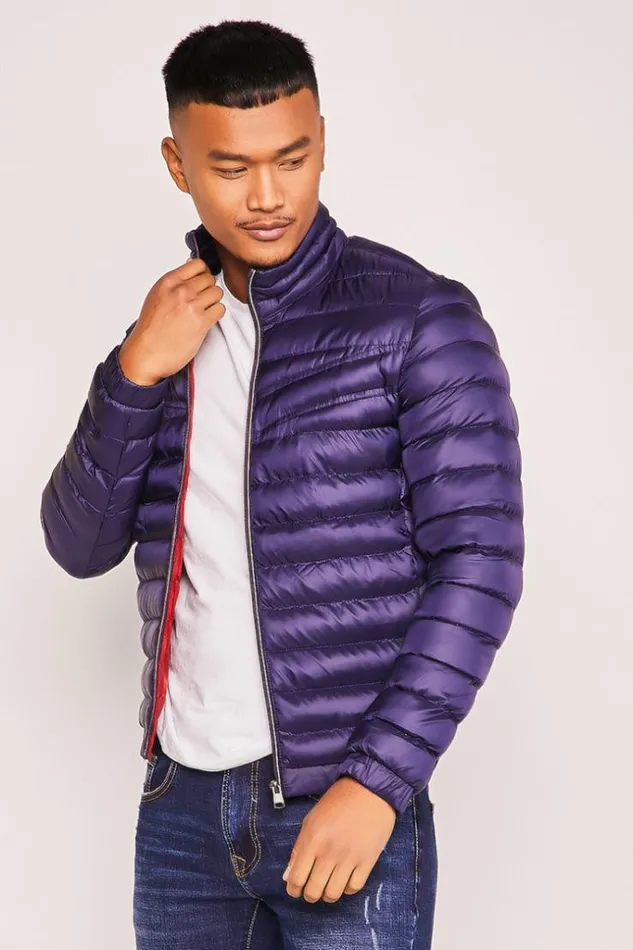 Men Blue Puffer Jacket Blue Brentiny Paris Parkas And Down Jackets