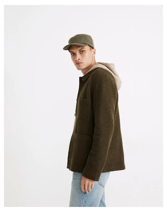 Men Boiled Wool Chore Coat Heather Seaweed Madewell Jackets Men Boiled Wool Chore Coat Heather Seaweed Madewell Jackets