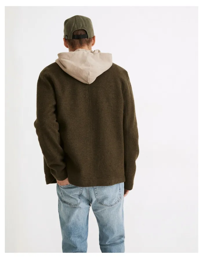 Men Boiled Wool Chore Coat Heather Seaweed Madewell Jackets Men Boiled Wool Chore Coat Heather Seaweed Madewell Jackets