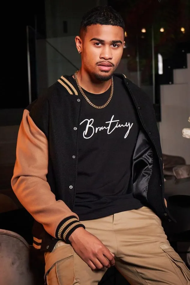Men Bomber Bicolore Noir Et Camel Black Brentiny Paris Jackets