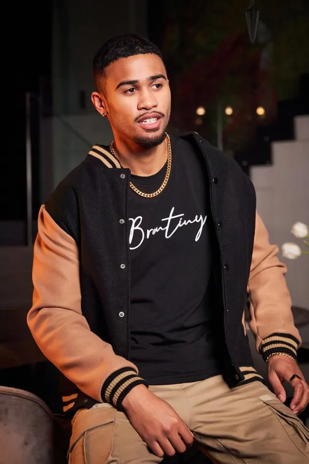 Men Bomber Bicolore Noir Et Camel Black Brentiny Paris Jackets