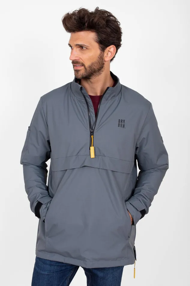 Men Brakeburn Coats And Jackets Grey Pullover Jacket