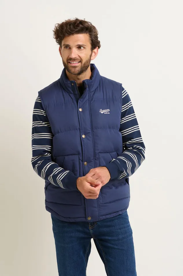 Men Brakeburn Coats And Jackets Navy Heritage Gilet
