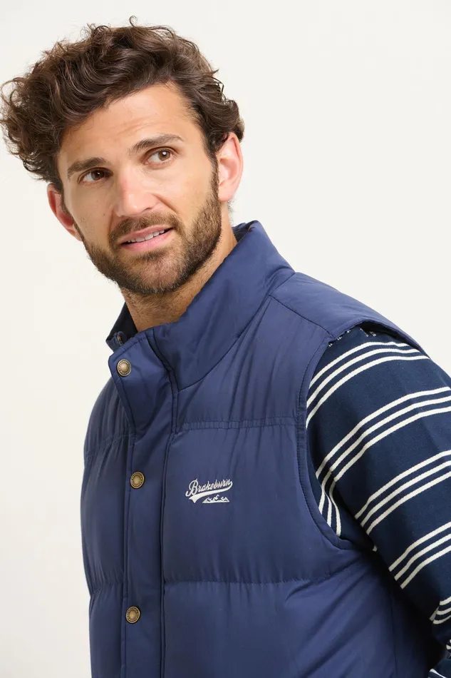 Men Brakeburn Coats And Jackets Navy Heritage Gilet