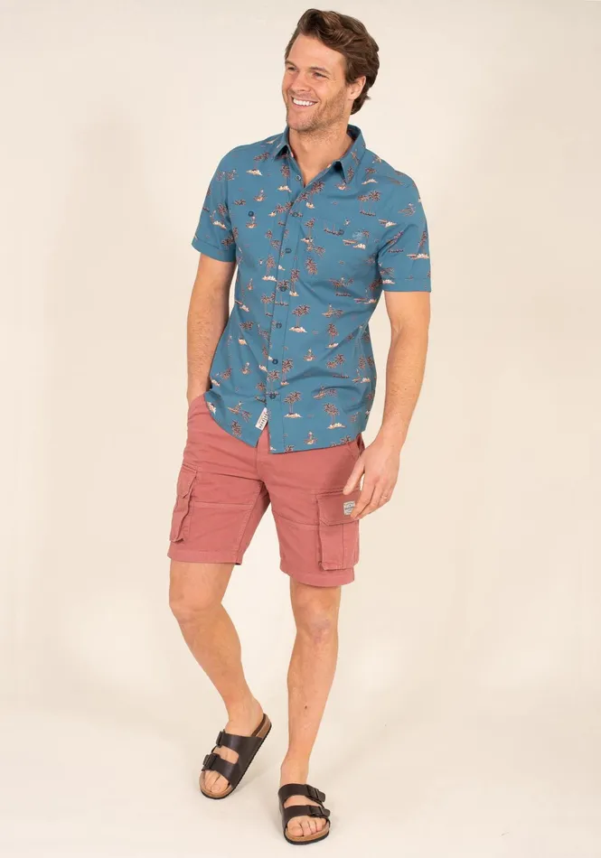 Men Brakeburn Shirts Brakeburn Waikiki Print Shirt