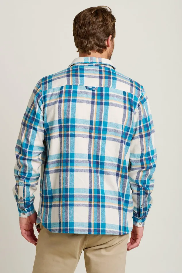 Men Brakeburn Shirts Cream Check Overshirt