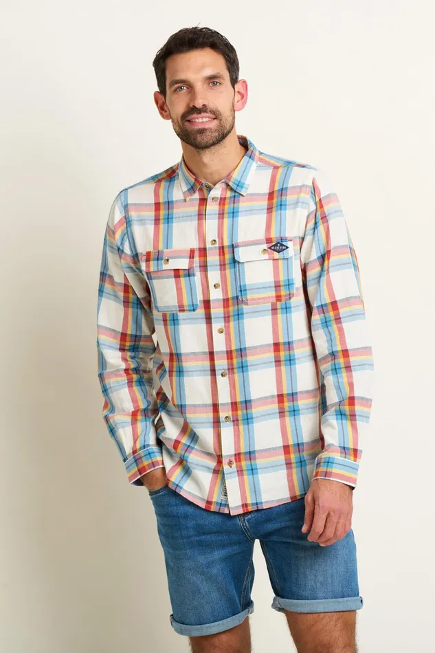 Men Brakeburn Shirts Multicoloured Multi Check Long Sleeve Shirt