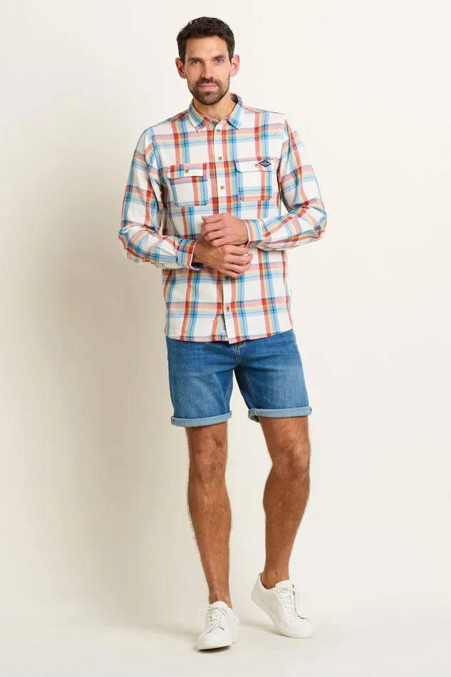 Men Brakeburn Shirts Multicoloured Multi Check Long Sleeve Shirt