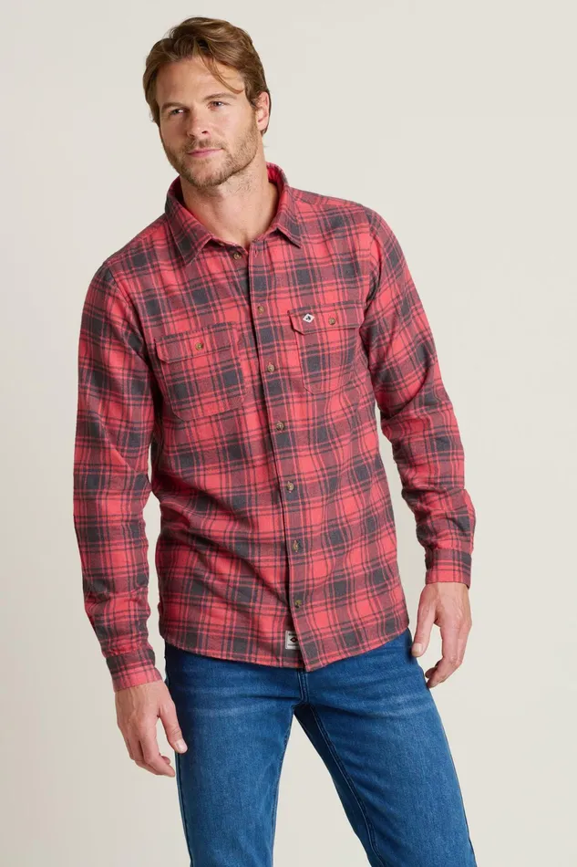 Men Brakeburn Shirts Pink Pink Checked Shirt