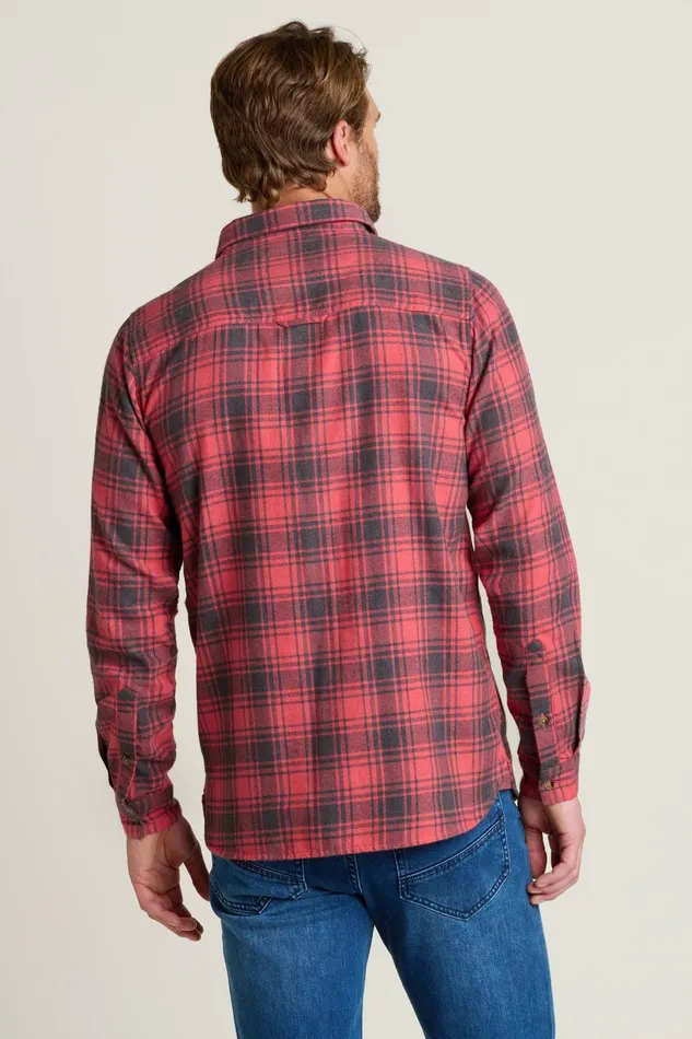 Men Brakeburn Shirts Pink Pink Checked Shirt