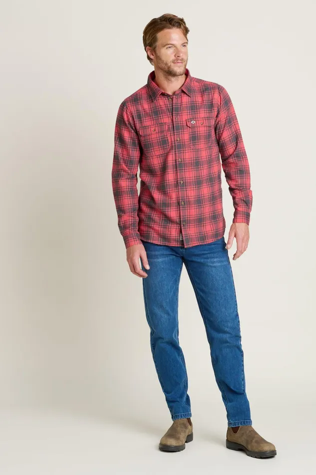 Men Brakeburn Shirts Pink Pink Checked Shirt