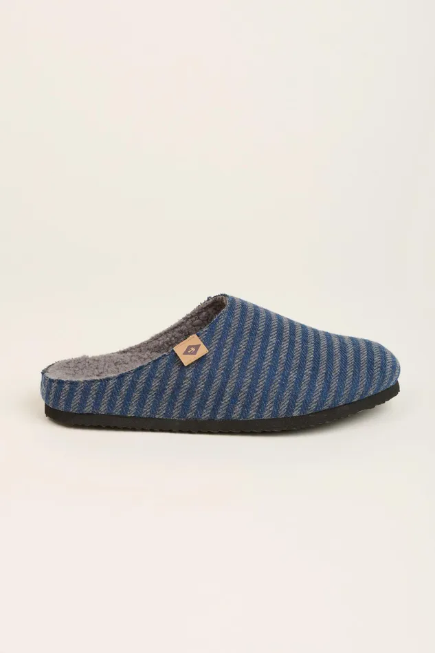 Men Brakeburn Slippers and Sandals Navy Stripe Slipper