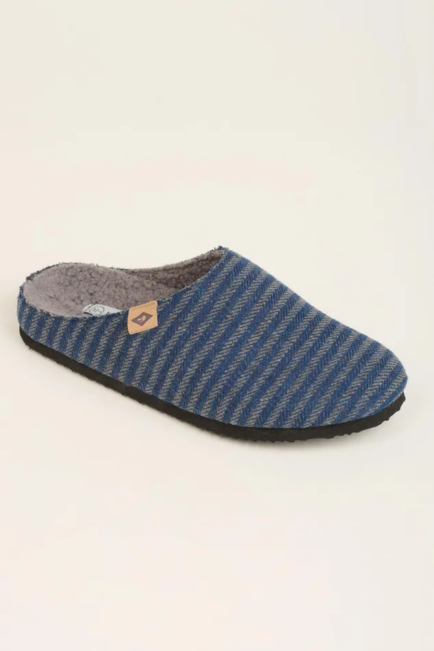 Men Brakeburn Slippers and Sandals Navy Stripe Slipper