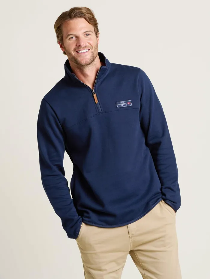Men Brakeburn Sweatshirts And Hoodies Navy Navy Quarter Zip Sweatshirt