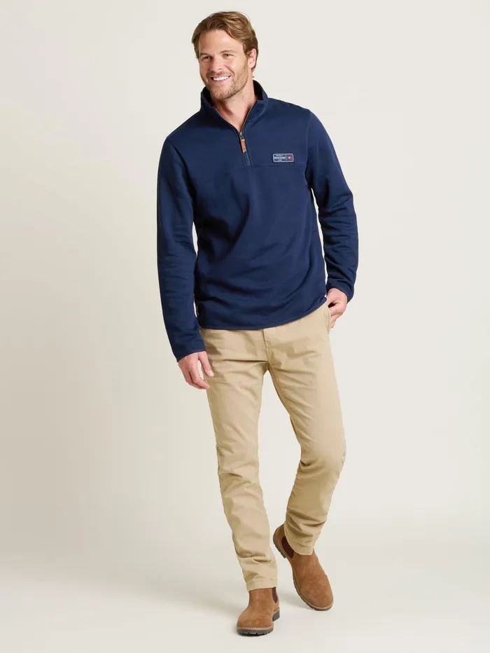 Men Brakeburn Sweatshirts And Hoodies Navy Navy Quarter Zip Sweatshirt