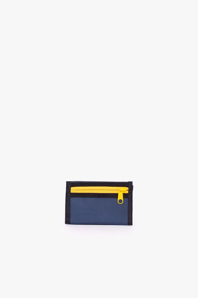 Men Brakeburn Wallets Blue Tri Fold Wallet