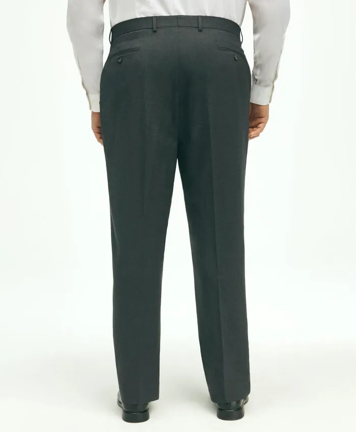 Men Brooks Brothers Explorer Collection Big and Tall Suit Pant Medium Grey Brooks Brothers Suits