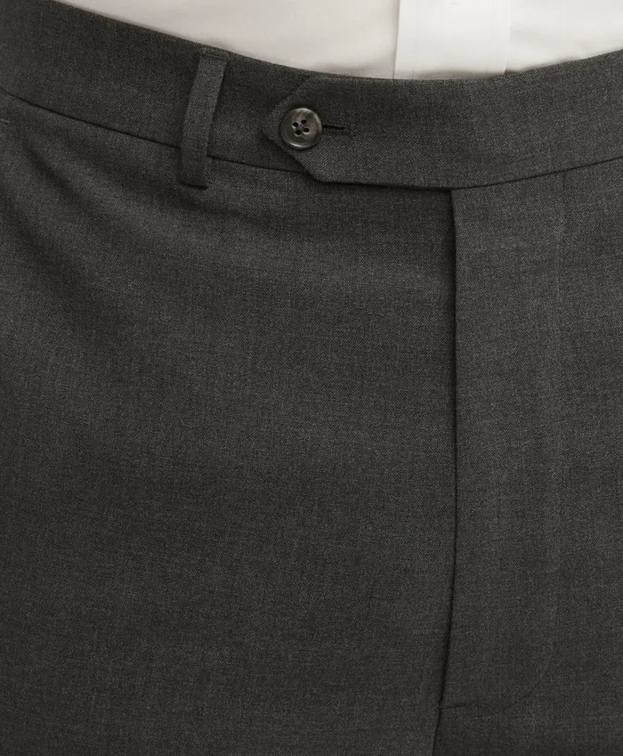 Men Brooks Brothers Explorer Collection Big and Tall Suit Pant Medium Grey Brooks Brothers Suits