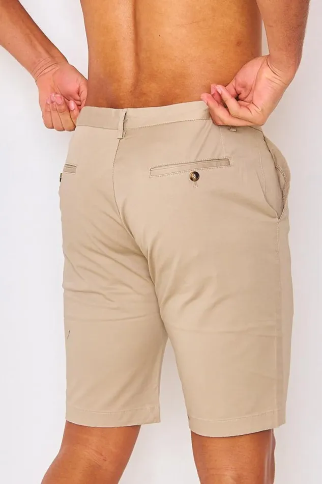 Men Chino Shorts In Beige Beige Brentiny Paris Shorts