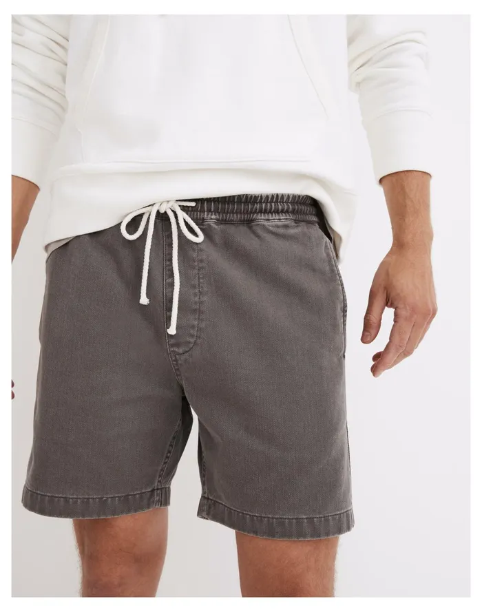 Men Cotton Everywear Shorts Coastal Granite Madewell Shorts Men Cotton Everywear Shorts Coastal Granite Madewell Shorts