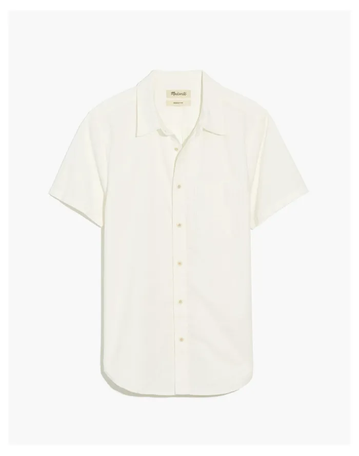 Men Crinkle Cotton Perfect Short Sleeve Shirt Lighthouse Madewell Shirts Men Crinkle Cotton Perfect Short Sleeve Shirt Lighthouse Madewell Shirts