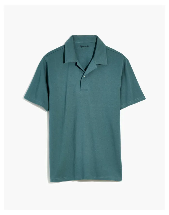 Men Easy Short Sleeve Polo Shirt Faded Shale Madewell Shirts Men Easy Short Sleeve Polo Shirt Faded Shale Madewell Shirts