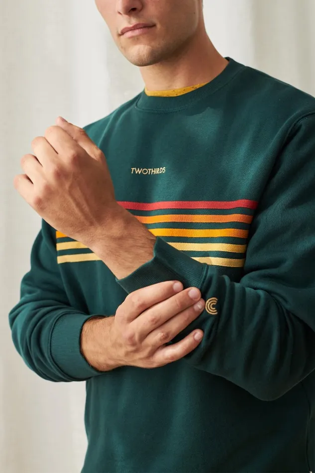 Men Fanore 8211 Dark Green TWOTHIRDS Sweatshirts