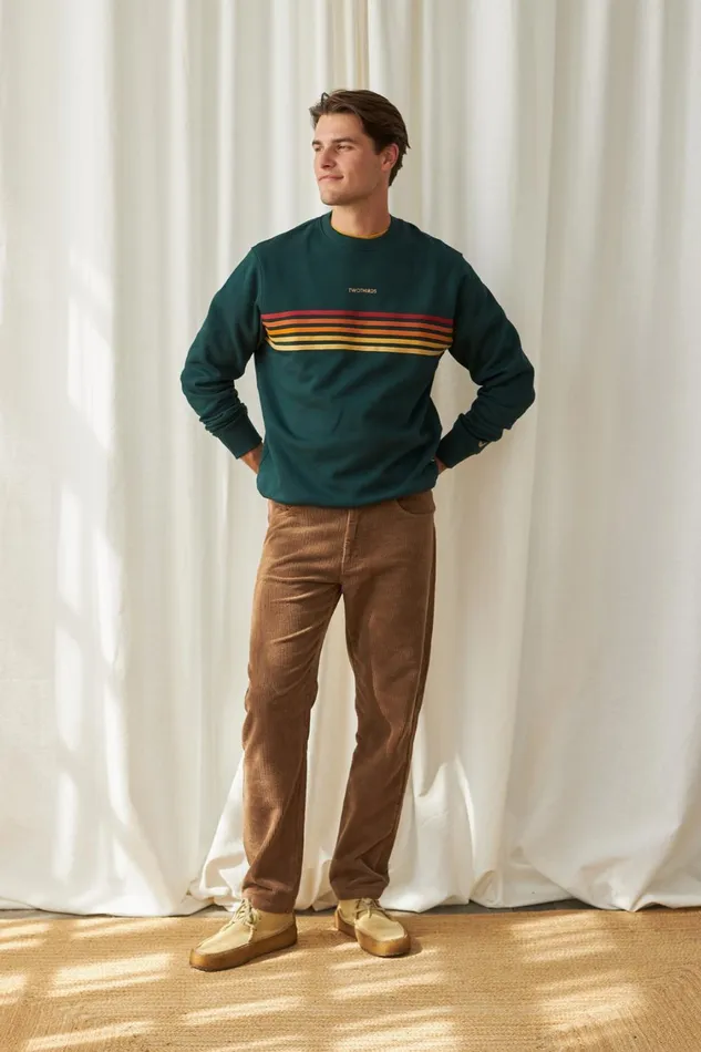 Men Fanore 8211 Dark Green TWOTHIRDS Sweatshirts