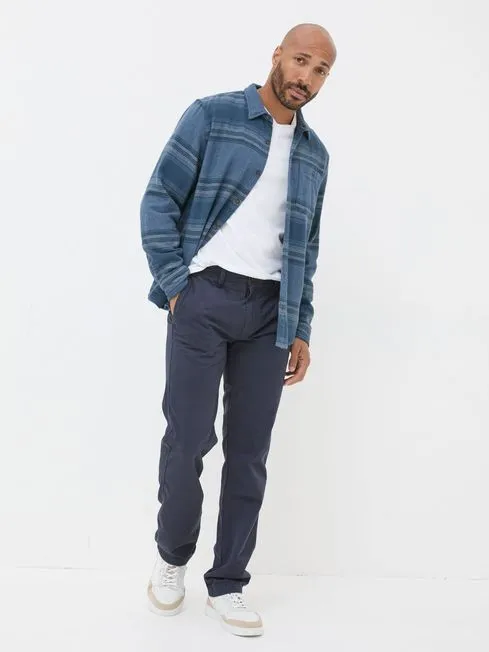Men Fatface Chinos Navy Blue Modern Coastal Chinos