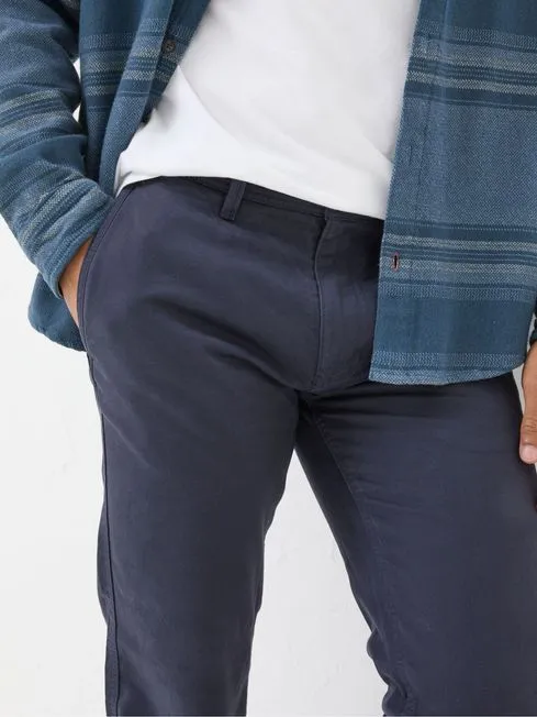Men Fatface Chinos Navy Blue Modern Coastal Chinos
