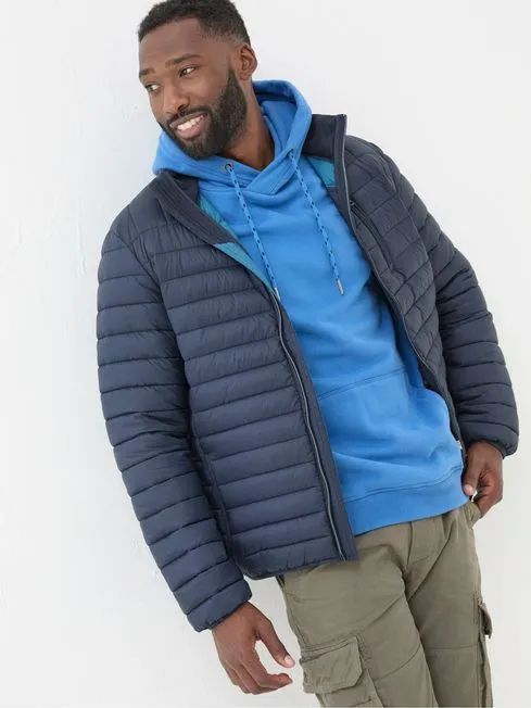 Men Fatface Coats and Jackets Blue Dartmouth Jacket