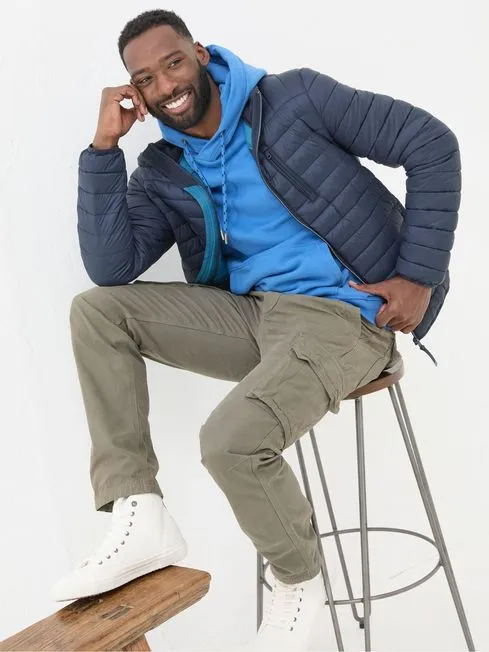 Men Fatface Coats and Jackets Blue Dartmouth Jacket