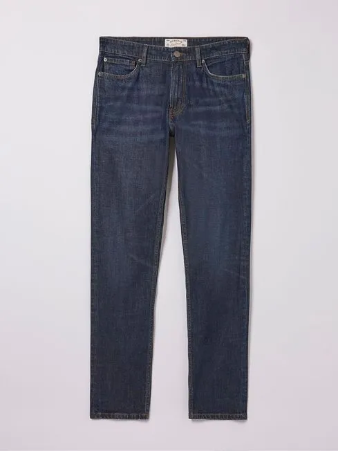 Men Fatface Jeans Blue Slim Vintage Wash Jeans