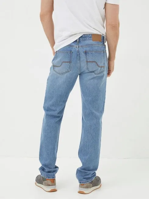 Men Fatface Jeans Blue Straight Fit Jeans