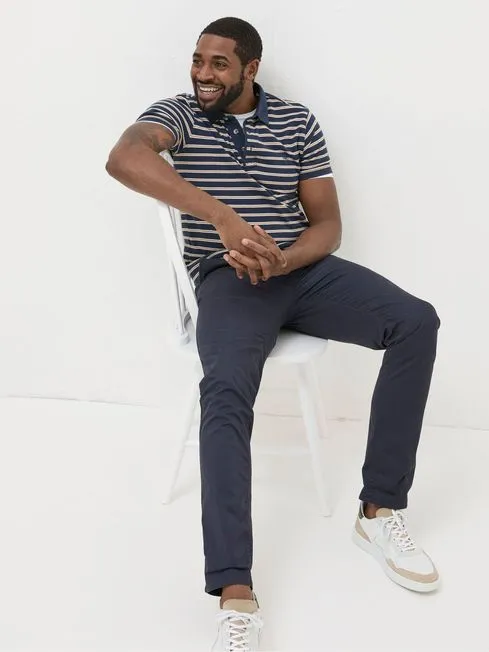 Men Fatface Pants Blue Slim Heyshott Chinos