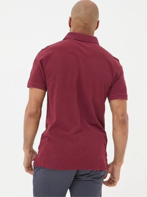 Men Fatface Polo Shirts Red Pique Polo Shirt Men Fatface Polo Shirts Red Pique Polo Shirt