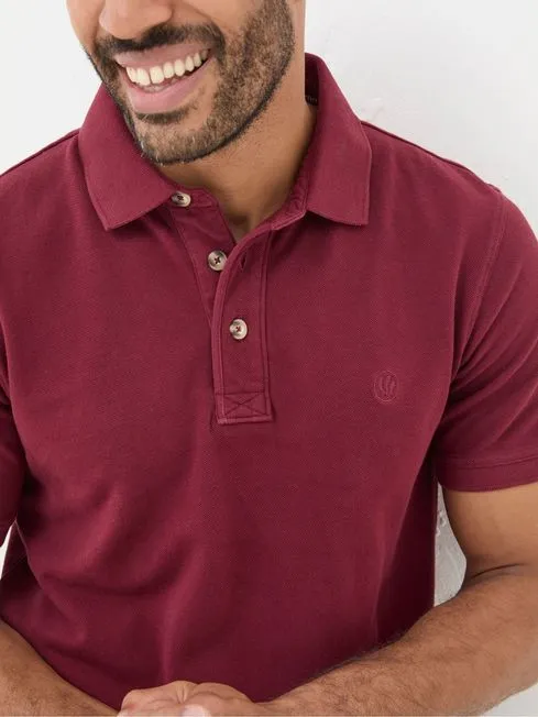 Men Fatface Polo Shirts Red Pique Polo Shirt Men Fatface Polo Shirts Red Pique Polo Shirt