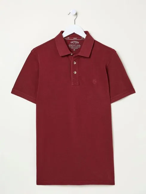 Men Fatface Polo Shirts Red Pique Polo Shirt Men Fatface Polo Shirts Red Pique Polo Shirt