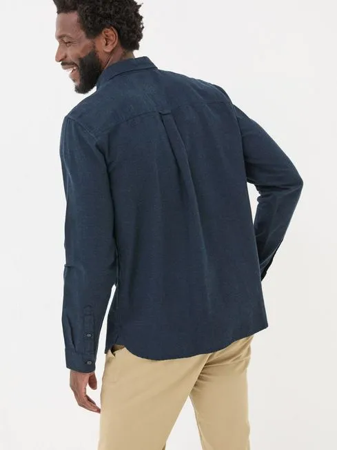 Men Fatface Shirts Blue Navy Long Sleeve Oxlow Plain 100 Cotton Shirt Men Fatface Shirts Blue Navy Long Sleeve Oxlow Plain 100 Cotton Shirt