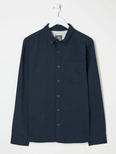 Men Fatface Shirts Blue Navy Long Sleeve Oxlow Plain 100 Cotton Shirt Men Fatface Shirts Blue Navy Long Sleeve Oxlow Plain 100 Cotton Shirt