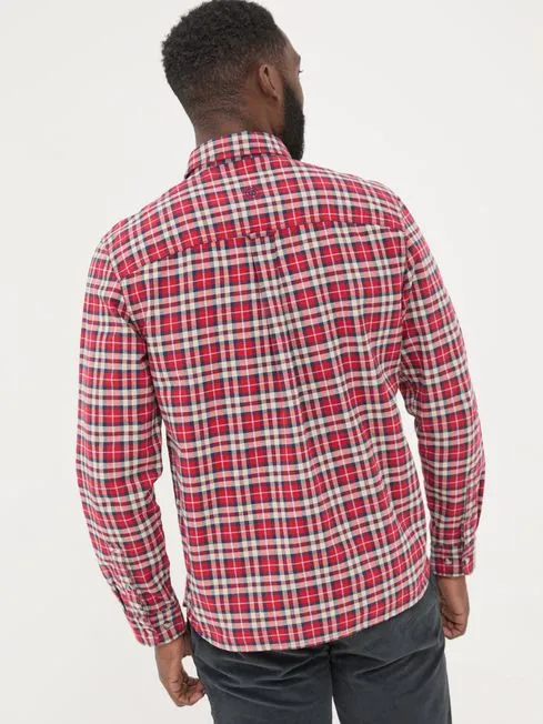 Men Fatface Shirts Red Long Sleeve Otley Check 100 Cotton Shirt Men Fatface Shirts Red Long Sleeve Otley Check 100 Cotton Shirt