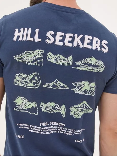 Men Fatface TShirts Blue Hill Seekers TShirt Men Fatface TShirts Blue Hill Seekers TShirt