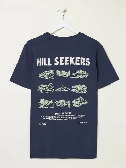 Men Fatface TShirts Blue Hill Seekers TShirt Men Fatface TShirts Blue Hill Seekers TShirt