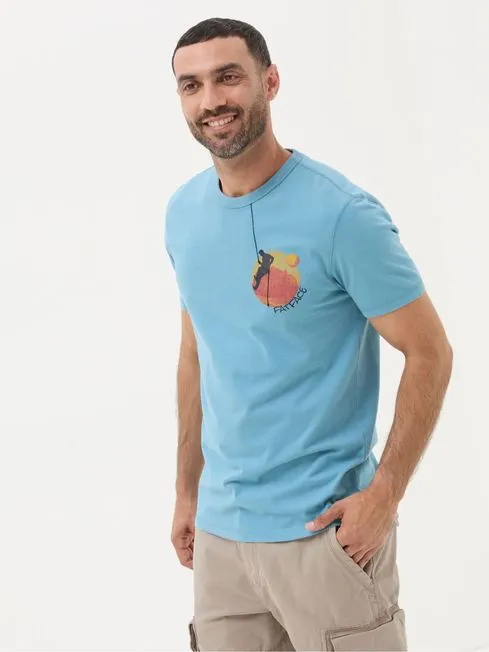 Men Fatface TShirts Climber Blue TShirt