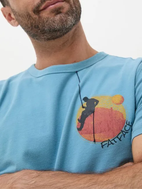Men Fatface TShirts Climber Blue TShirt Men Fatface TShirts Climber Blue TShirt