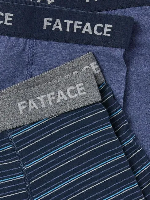 Men Fatface Underwear Blue Barton Stripe Boxers 2 Pack Men Fatface Underwear Blue Barton Stripe Boxers 2 Pack