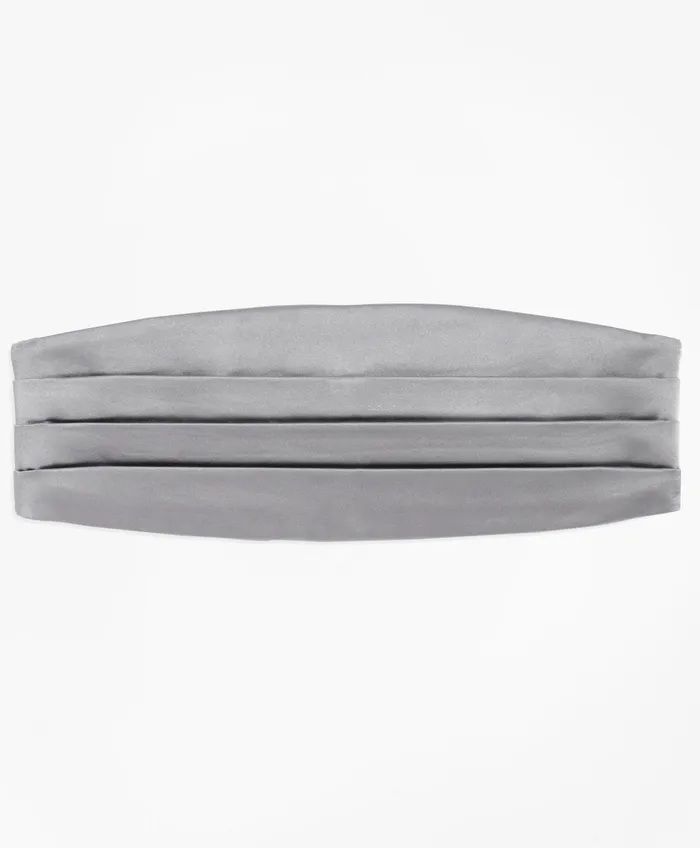 Men FourPleat Cummerbund Grey Brooks Brothers Tuxedo Shop