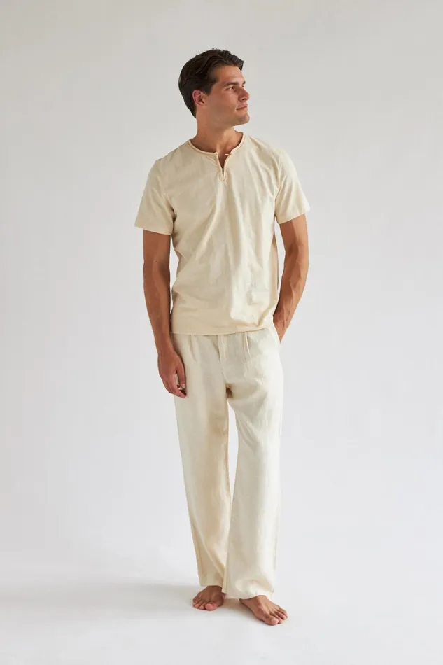 Men Hendrick 8211 Antique White TWOTHIRDS TShirts