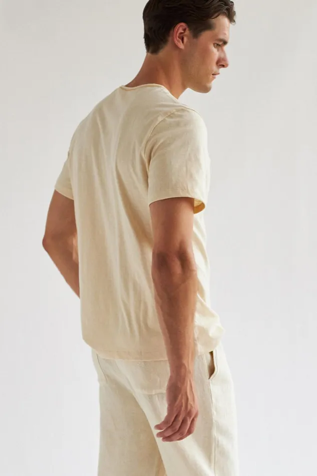 Men Hendrick 8211 Antique White TWOTHIRDS TShirts