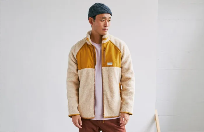 Men Jackets Men 8211 Leleuvia 8211 EcruMustard TWOTHIRDS Jackets